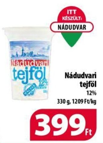 Coop Nadudvari tejföl, 330g ajánlat