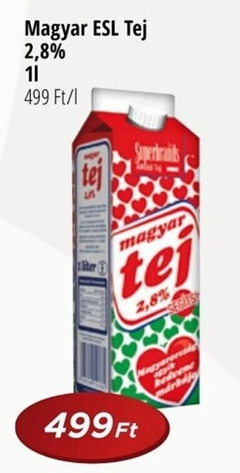 Real Magyar ESL Tej, 2,8%, 1l ajánlat