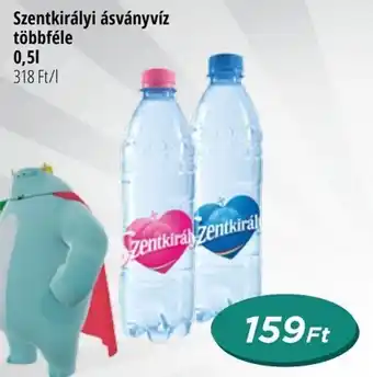 Real Szentkirályi ásványvíz többféle 0,5l ajánlat