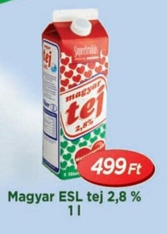 Real Magyar ESL tej 2,8 % 1 l ajánlat