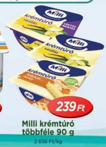 Milli krémtúró többféle 90 g