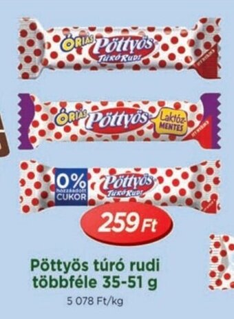 Real Pöttyös túró rudi többféle 35 - 51 g ajánlat