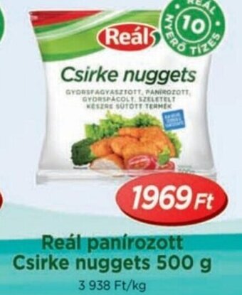 Real Reál panírozott Csirke nuggets 500 g ajánlat