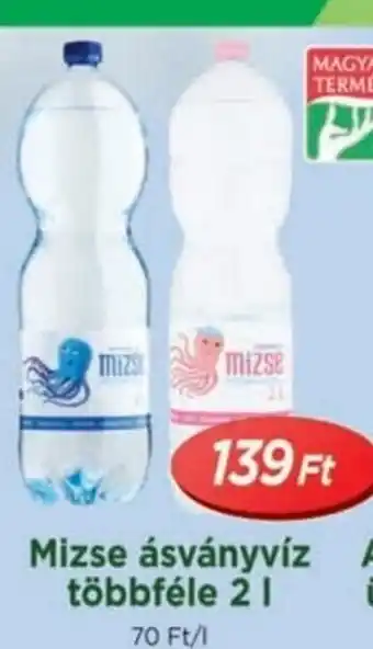 Real Mizse ásványvíz többféle 2 l ajánlat