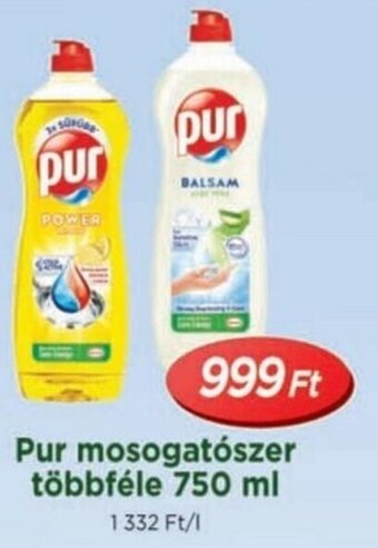 Pur mosogatószer többféle 750 ml