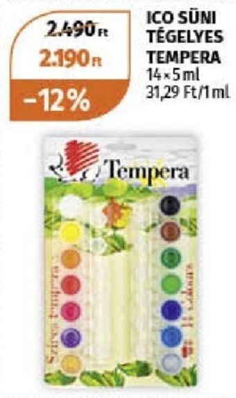 ICO SŪNI TÉGELYES TEMPERA 14 x 5 ml