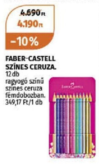 FABER-CASTELL SZÍNES CERUZA. 12 db