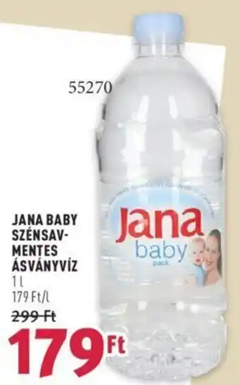 JANA BABY SZÉNSAV-MENTES ÁSVÁNYVÍZ 1 l