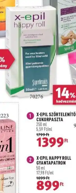 Rossmann X-EPIL HAPPY ROLL GYANTAPATRON 50 ml ajánlat