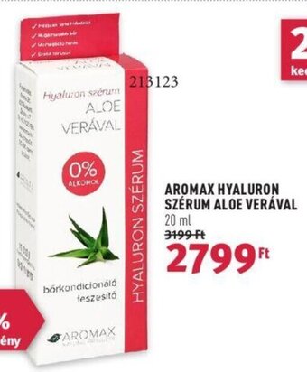 Rossmann AROMAX HYALURON SZÉRUM ALOE VERÁVAL 20 ml ajánlat