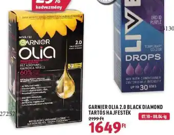 Rossmann GARNIER OLIA 2.0 BLACK DIAMOND TARTÓS HAJFESTÉK 1 db ajánlat