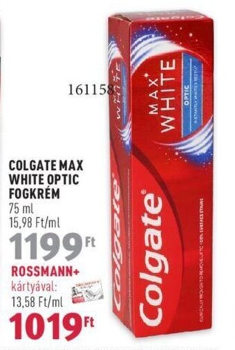 Rossmann COLGATE MAX WHITE OPTIC FOGKRÉM 75 ml ajánlat