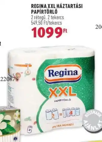 Rossmann REGINA XXL HÁZTARTÁSI PAPÍRTÖRLŐ 2 tekercs ajánlat