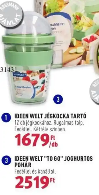 IDEEN WELT "TO GO" JOGHURTOS POHÁR 1 db
