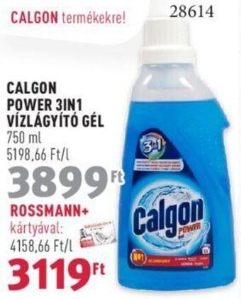 Rossmann CALGON POWER 3IN1 VÍZLÁGYÍTÓ GÉL 750 ml ajánlat