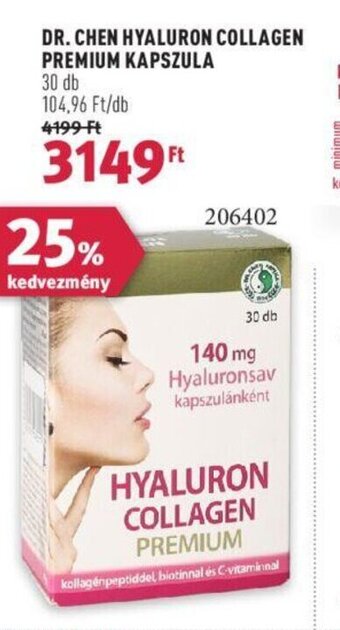 Rossmann DR. CHEN HYALURON COLLAGEN PREMIUM KAPSZULA 30 db ajánlat