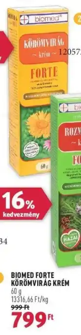 BIOMED FORTE KÖRÖMVIRÁG KRÉM 60 g