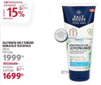 Rossmann SALTHOUSE HOLT TENGERI HIDRATÁLÓ TESTÁPOLÓ 200 ml ajánlat