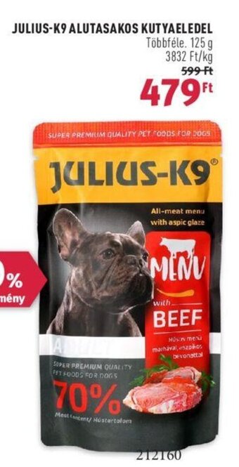 Rossmann JULIUS-K9 ALUTASAKOS KUTYAELEDEL 125 g ajánlat