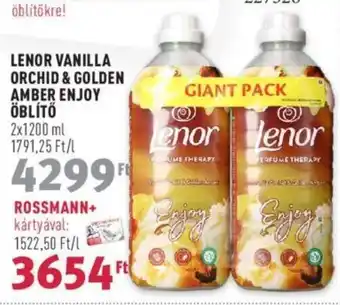 Rossmann LENOR VANILLA ORCHID & GOLDEN AMBER ENJOY ÖBLÍTŐ 2 x 1200 ml ajánlat