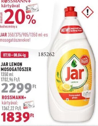 Rossmann JAR LEMON MOSOGATÓSZER 1350 ml ajánlat