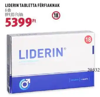 Rossmann LIDERIN TABLETTA FÉRFIAKNAK 6 db ajánlat