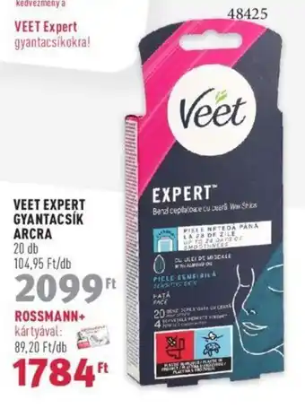 Rossmann VEET EXPERT GYANTACSÍK ARCRA 20 db ajánlat