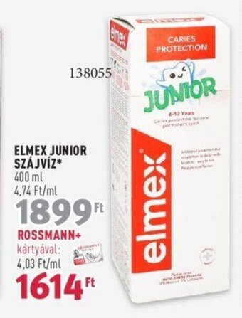 Rossmann ELMEX JUNIOR SZÁJVÍZ 400 ml ajánlat
