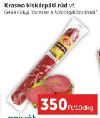 PRIVÁT Krasno kiskárpáti rúd 10 dkg ajánlat