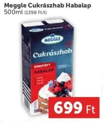 PRIVÁT Meggle Cukrászhab Habalap 500 ml ajánlat