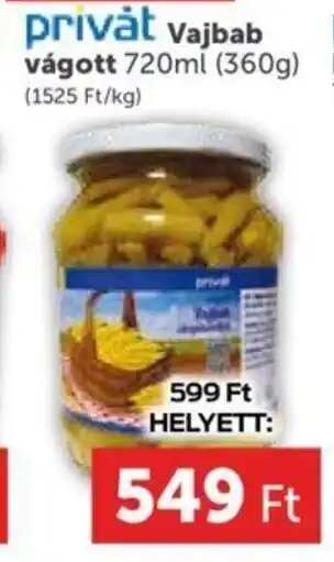 PRIVÁT Privat vajbab vágott 720 ml ajánlat