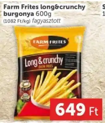 PRIVÁT Farm Frites long&crunchy burgonya 600 g ajánlat