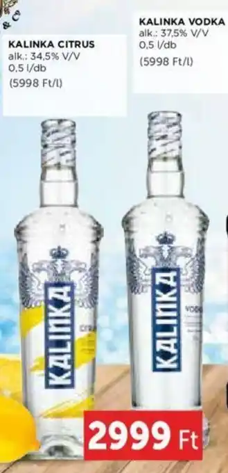 PRIVÁT KALINKA CITRUS, KALINKA VODKA 0,5 l ajánlat