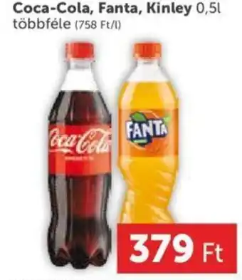 PRIVÁT Coca-Cola, Fanta, Kinley 0,5 l ajánlat