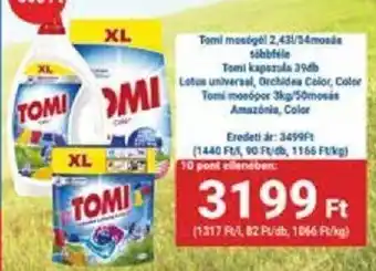 Tomi mosógél stb. 2,43 l / 39 db / 3 kg