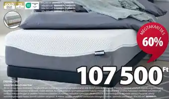 JYSK DREAMZONE GOLD S95 RUGÓS MATRAC 1 db ajánlat