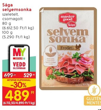 Spar Sága selyemsonka 80 / 100 g ajánlat