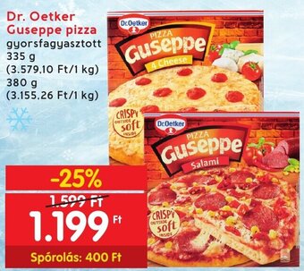 Spar Dr. Oetker Guseppe pizza 335 / 380 g ajánlat