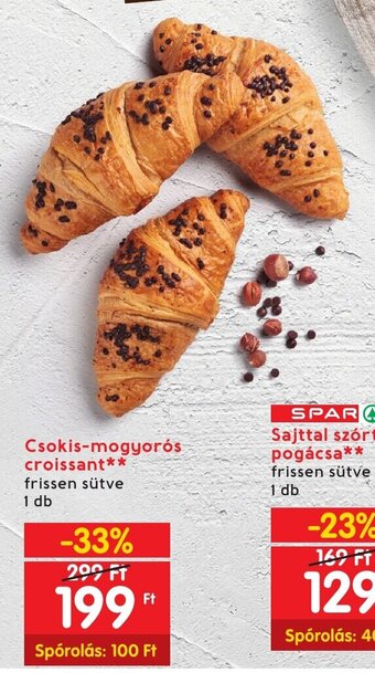 Spar Csokis-mogyorós croissant 1 db ajánlat