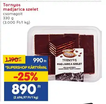 Spar Tornyos madjarica szelet 330 g ajánlat
