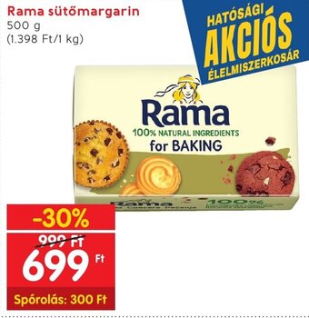 Spar Rama sütőmargarin 500 g ajánlat