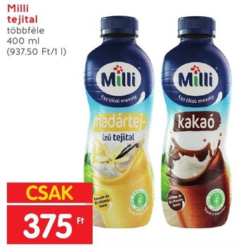 Spar Milli tejital 400 ml ajánlat