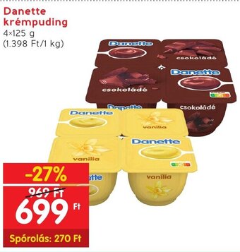 Danette krémpuding 4 × 125 g