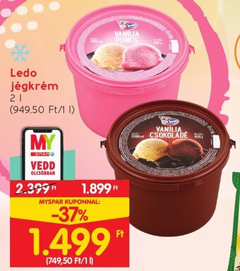 Spar Ledo jégkrém 2 l ajánlat