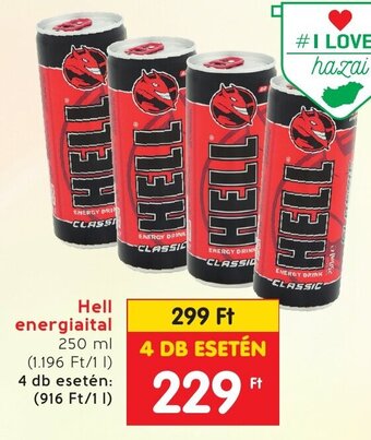 Spar Hell energiaital 250 ml ajánlat