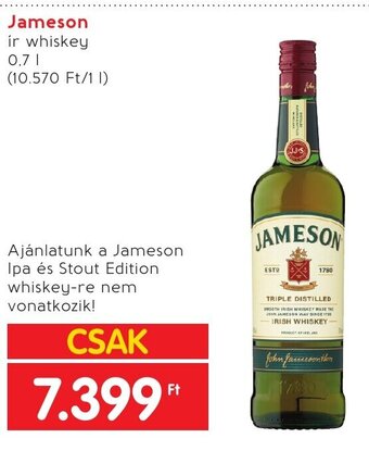 Spar Jameson 0,7 l ajánlat