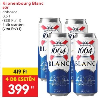 Spar Kronenbourg Blanc sör 0,5 l ajánlat