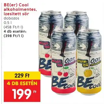 Spar BE(er) Cool alkoholmentes, ízesített sör 0,5 l ajánlat