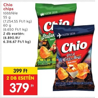 Spar Chio chips 55 / 60 g ajánlat
