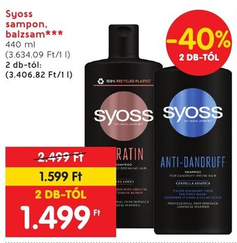 Spar Syoss sampon, balzsam 440 ml ajánlat